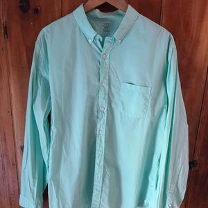 J Crew Summer Weight Button Down XL *seafoam*